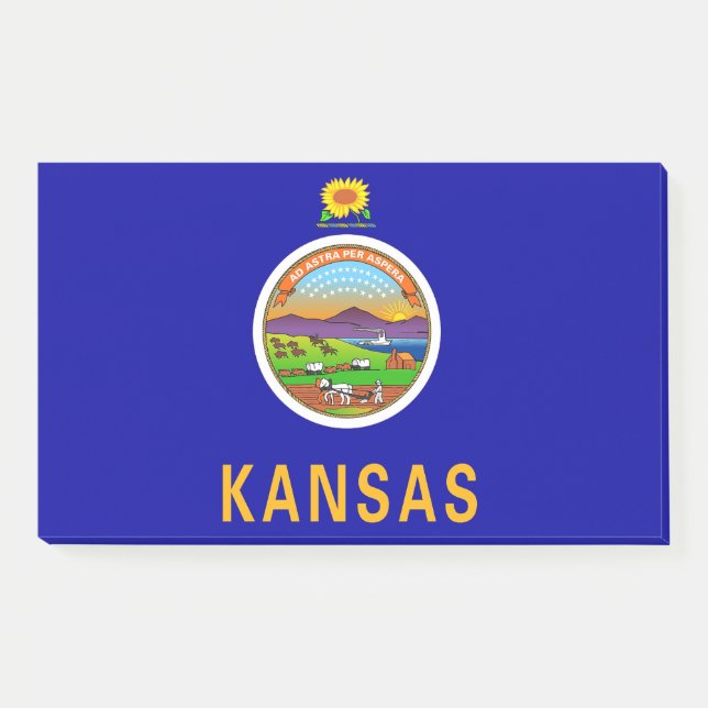 Notas con bandera de Kansas, Estados Unidos (Anverso)