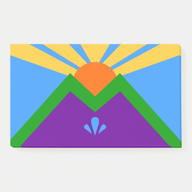 Notas con bandera de Manitou Springs, Colorado (Anverso)