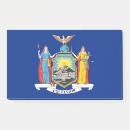 Notas con bandera de Nueva York, EE.UU.