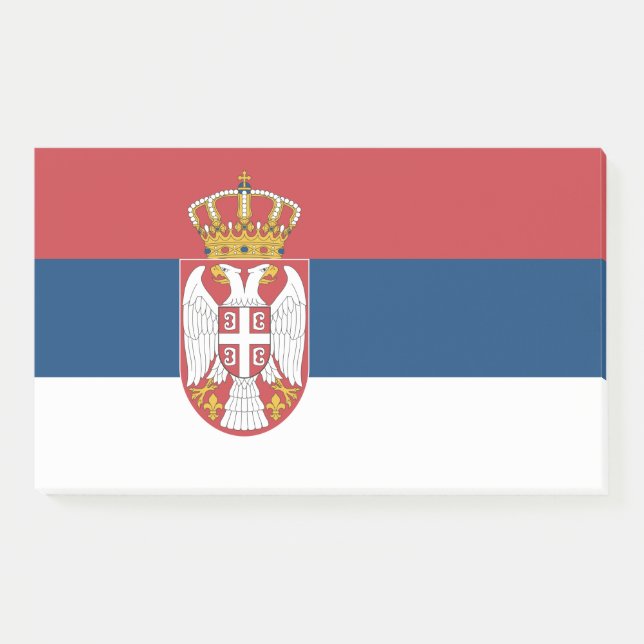 Notas con bandera de Serbia (Anverso)