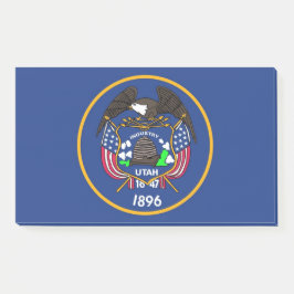 Notas con bandera de Utah, EE.UU.