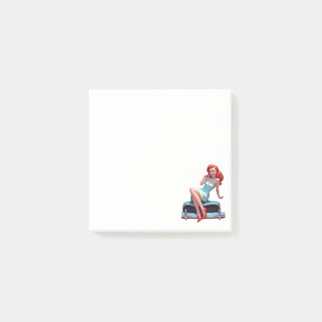 Notas con Chica de Pin-Up (Anverso)