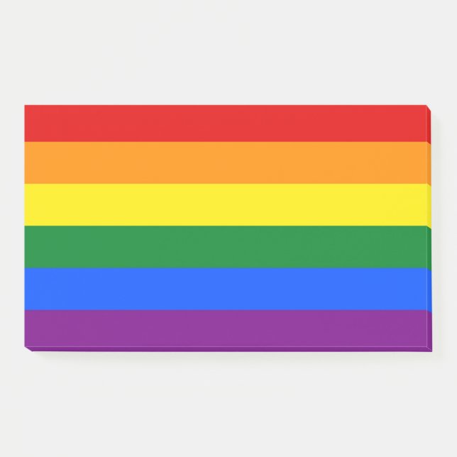 Notas con la bandera arcoiris del orgullo LGBT (Anverso)