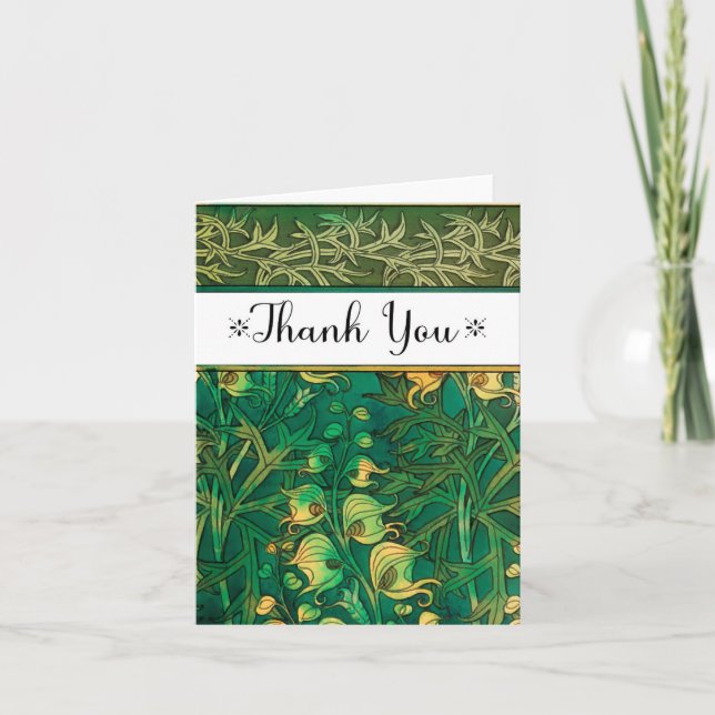 Notas de agradecimiento de Art Deco Garden (Anverso)