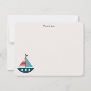 Notas de agradecimiento de Baby Shower Nautical