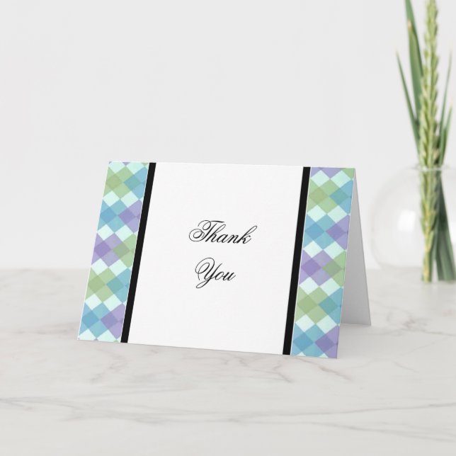 Notas de agradecimiento de Boda de diseñador (Anverso)
