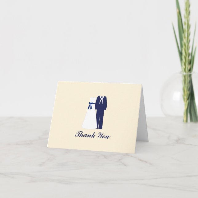 Notas de agradecimiento de Boda militar (Anverso)