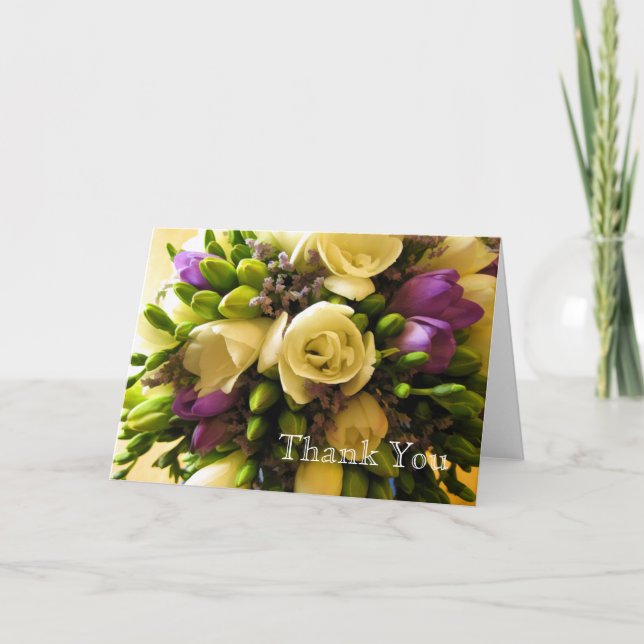 Notas de agradecimiento de boda plantilla (Anverso)