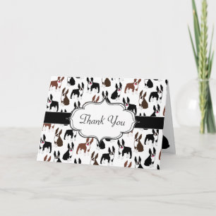 Notas de agradecimiento de Boston Terrier