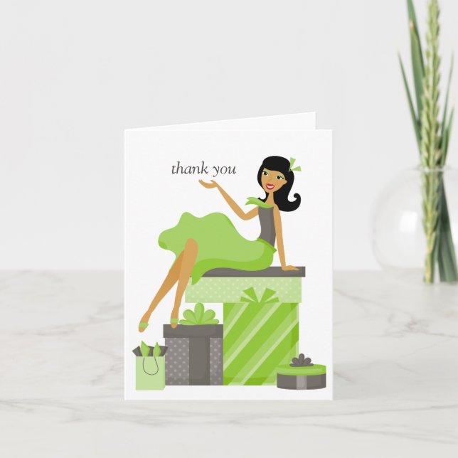 Notas de agradecimiento de la chica bonita de pelo (Anverso)