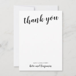 Notas de agradecimiento en blanco y negro