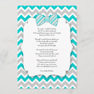 Notas de agradecimiento para baby shower con poema
