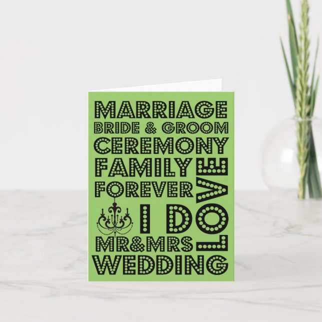 Notas de agradecimiento para bodas al estilo de La (Anverso)