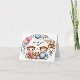 Notas de agradecimiento para chicas gemelos o rega