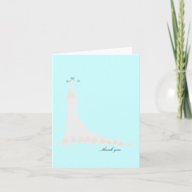 Notas de agradecimiento para vestido de novia {Tur (Anverso)