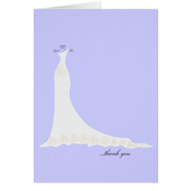 Notas de agradecimiento para vestido de novia {Vio (Frente)