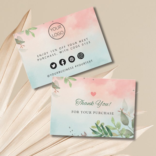 Notas de agradecimiento personalizadas para pequeñ (Personalized Small Business Thank You Notes)