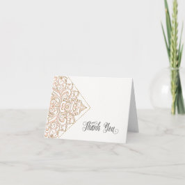 Notas de agradecimiento sofisticada boda romántica