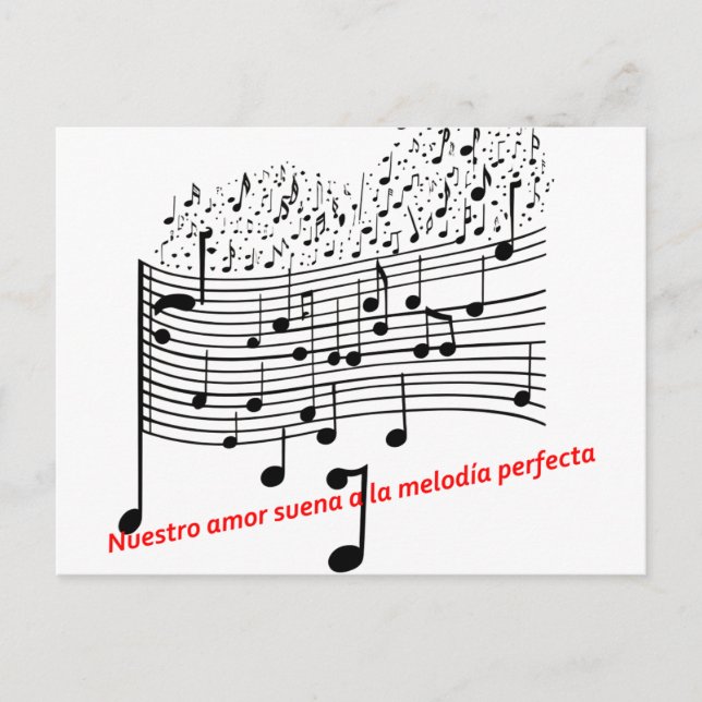 Notas de Amor: Ilustración Musical en Acuarela par (Anverso)