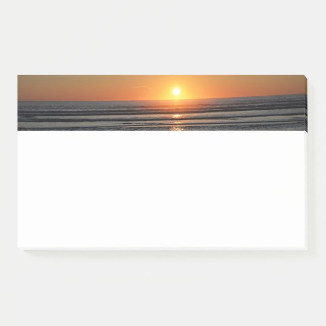 Notas de Beach Sunset Photo Stationery 10x6 (Anverso)