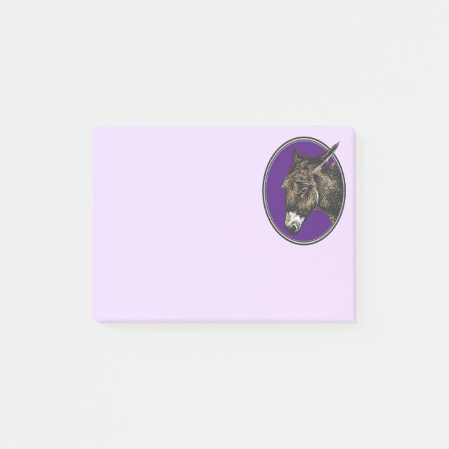 Notas de burro pegajosas moradas (Anverso)