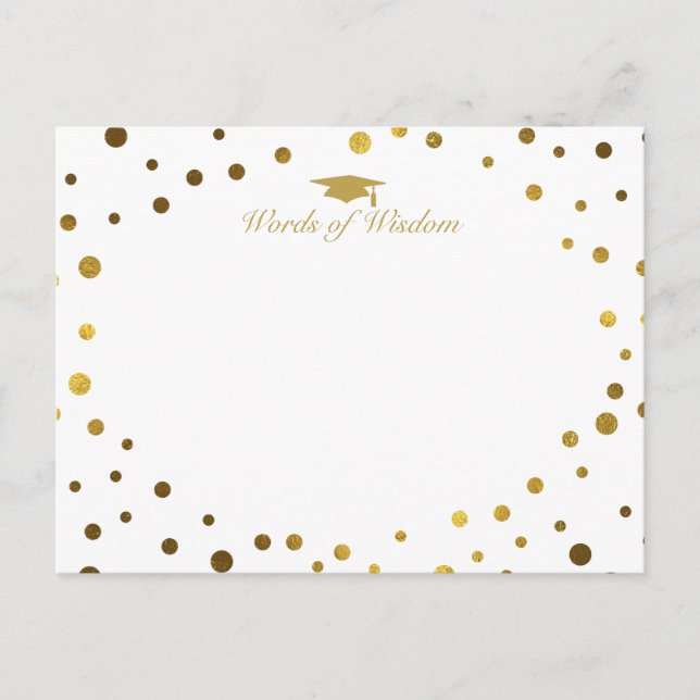 notas de consejos de opinión para graduados (Anverso)