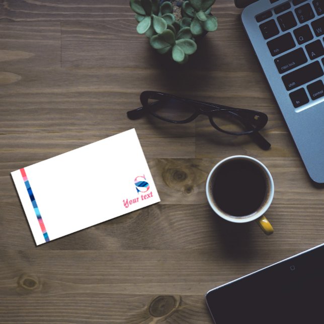 Notas de degradado azul de coral del monograma ini (Subido por el creador)