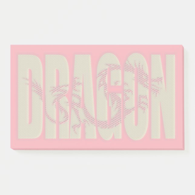 notas de dragón post-it (Anverso)