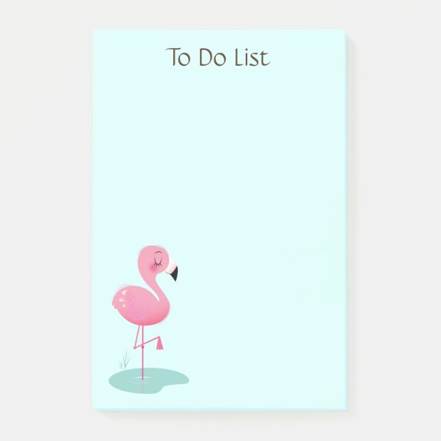 Notas de Flamingo Post-It (Anverso)