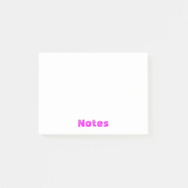 Notas de Fuchsia Post-it (Anverso)