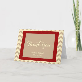 Notas de Graduación Gracias; Cream, Crimson & Taup