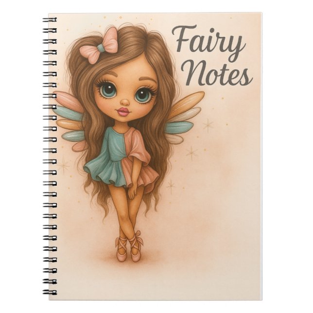 Notas de Hada Cuaderno de Hada Pastel Adorable (Frente)