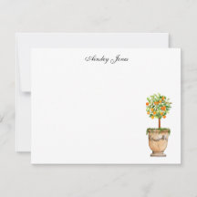 Notas de ilustración de topiaria de cítricos de na