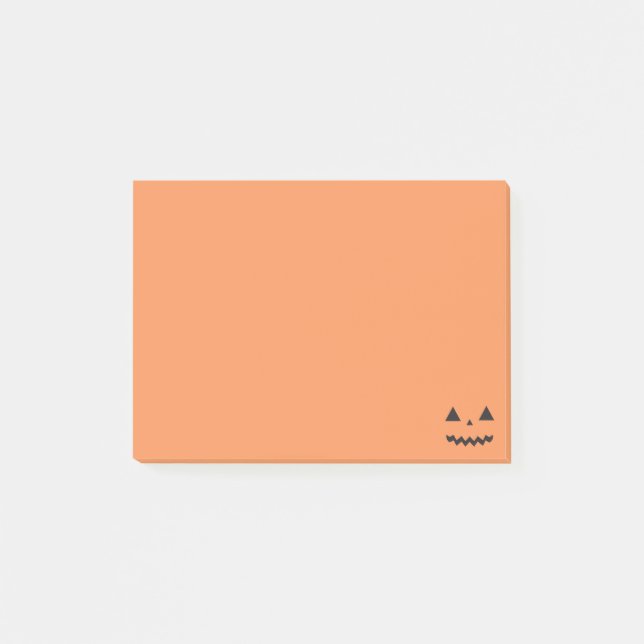 Notas de Jack O'Lantern Post-it (Anverso)