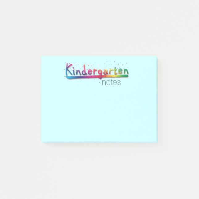 Notas de Kindergarten Post-it® (Anverso)