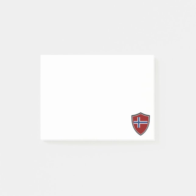 Notas de la bandera de Noruega (Anverso)