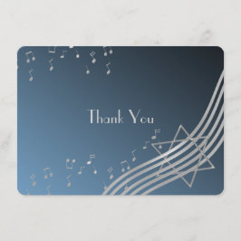 Notas de la música Barra de tarjetas planas Mitzva