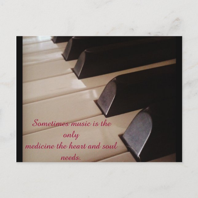 Notas de la música con cita encendido (Anverso)