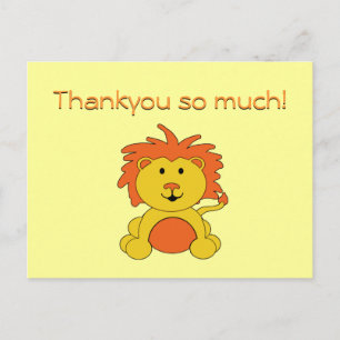 Notas de la postal de agradecimiento a "Lion peque