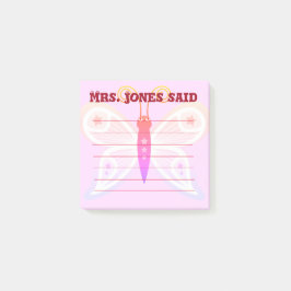 Notas de la Sra. Jones Said Pink Post-It