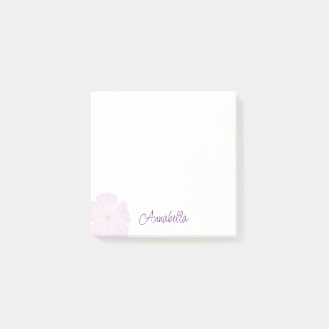 Notas de Lavatera de color Rosa Único (Anverso)