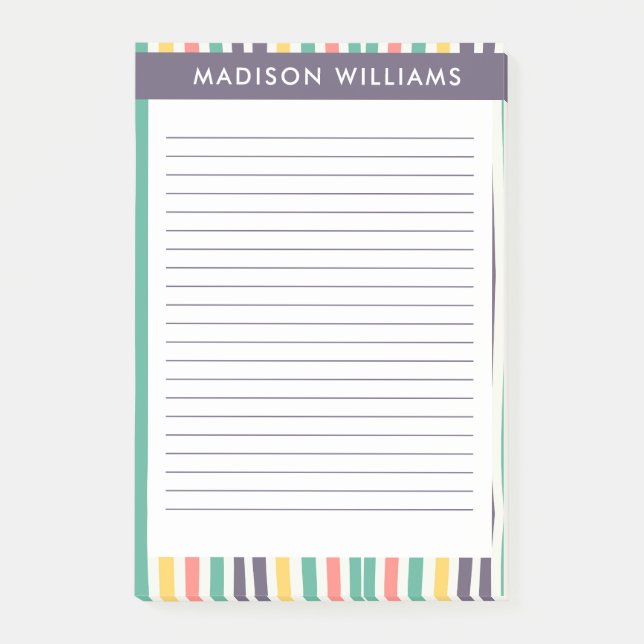 Notas de líneas coloreadas (Anverso)