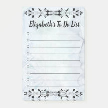 Notas de lista de color azul Flourito To Do