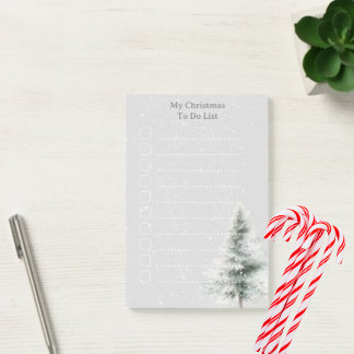 Notas de lista de navidades personalizables