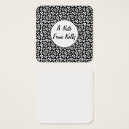 Notas de mensaje diseñadas en blanco y negro 2