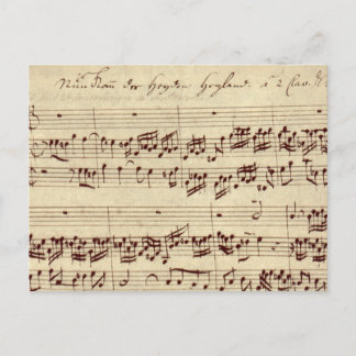 Notas de Música Antiguas - Hoja de Música de Bach