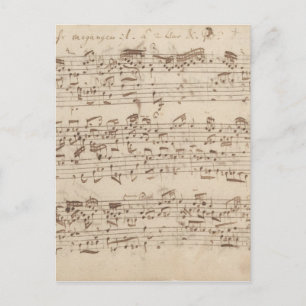 Notas de Música Antiguas - Hoja de Música de Bach