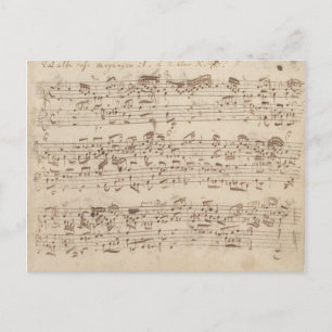 Notas de Música Antiguas - Hoja de Música de Bach