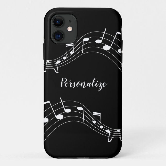 Notas de música de estilo Funda personalizado de G (Reverso)