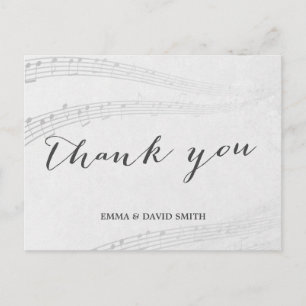 Notas de música estilística Gracias
